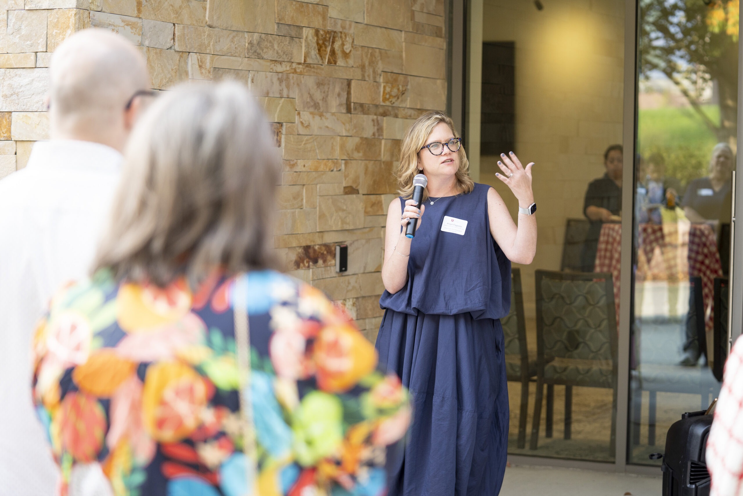 Welcome remarks from AVP Angie Fagerlin with Heath Sciences Office for Faculty